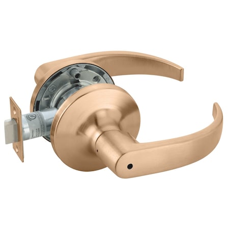 Yale Grade 1 Privacy/Bedroom/Bath Cylindrical Lock, Pacific Beach Lever, Non-Keyed, Satin Bronze Finish, PB5402LN 612